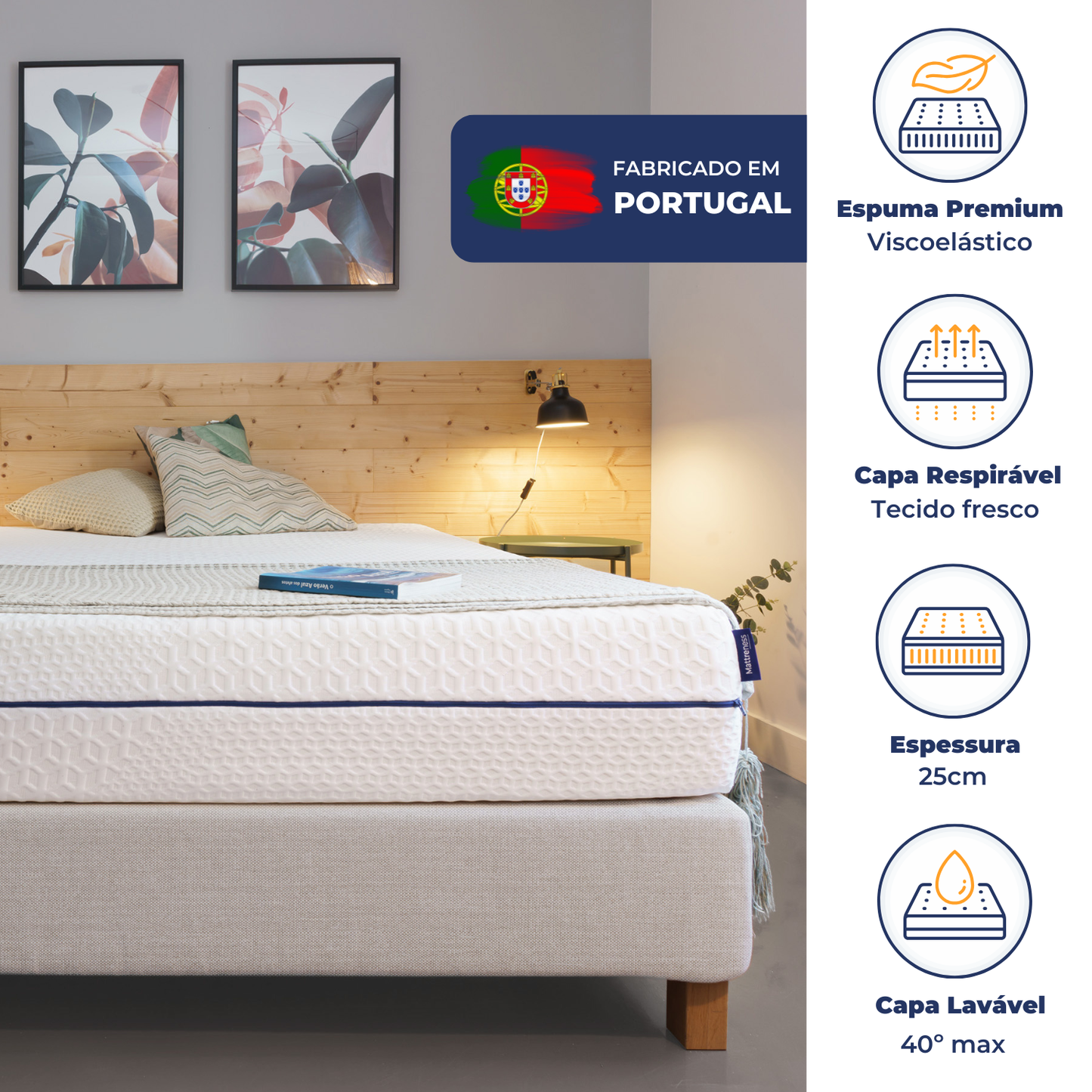 Colchão M-Lux - O mais vendido c/ Oferta Protetor Colchão